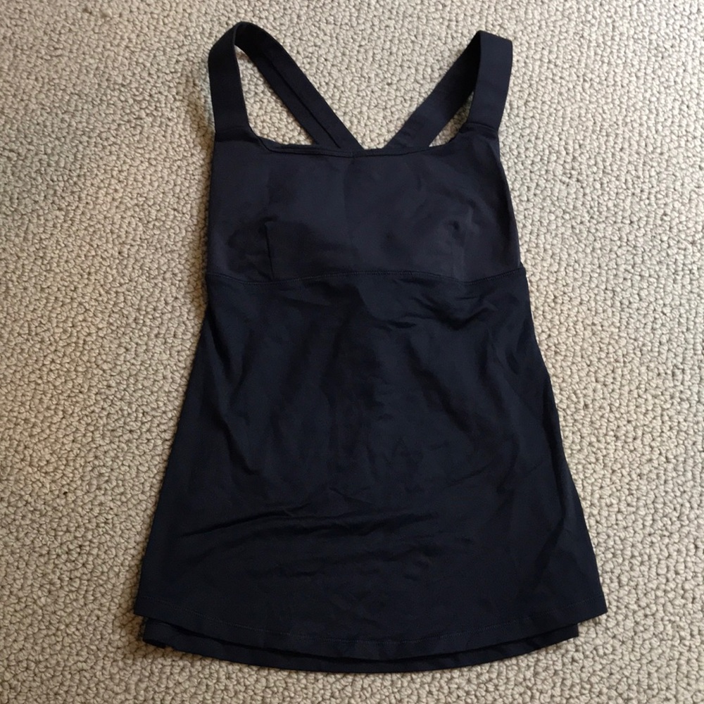 LuluLemon black work out top